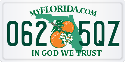 FL license plate 0625QZ