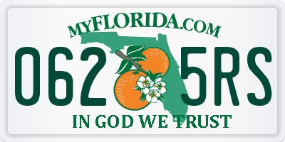 FL license plate 0625RS