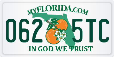 FL license plate 0625TC
