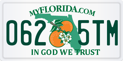 FL license plate 0625TM