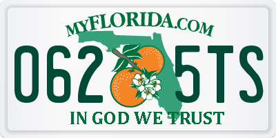 FL license plate 0625TS