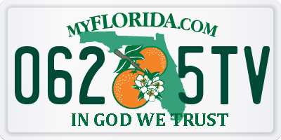 FL license plate 0625TV