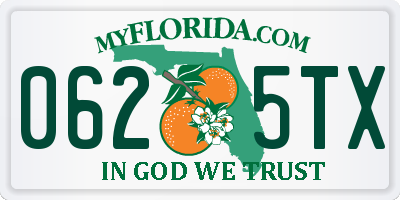 FL license plate 0625TX