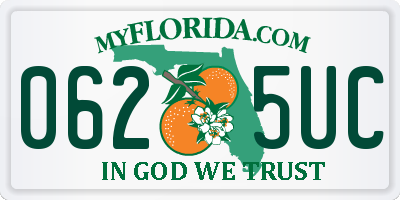 FL license plate 0625UC