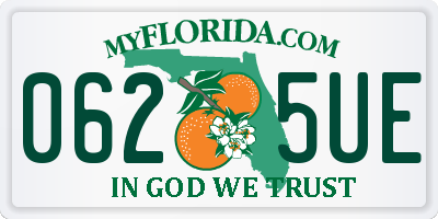 FL license plate 0625UE