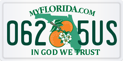 FL license plate 0625US