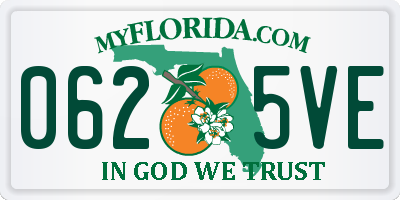 FL license plate 0625VE