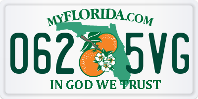 FL license plate 0625VG