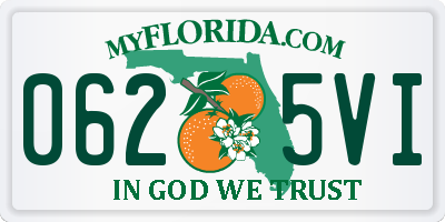 FL license plate 0625VI