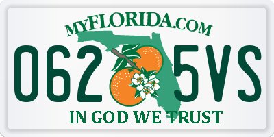 FL license plate 0625VS