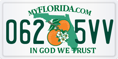 FL license plate 0625VV