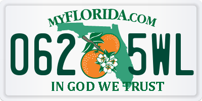 FL license plate 0625WL