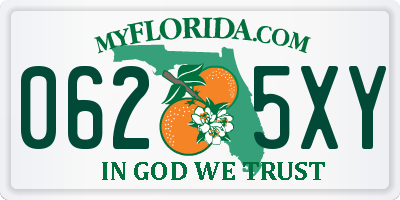 FL license plate 0625XY
