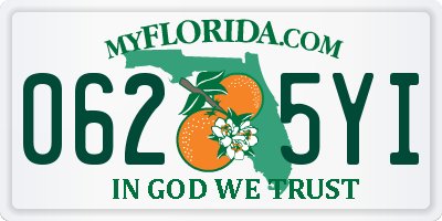 FL license plate 0625YI