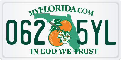 FL license plate 0625YL