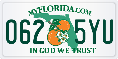 FL license plate 0625YU