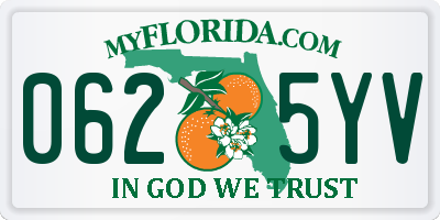 FL license plate 0625YV
