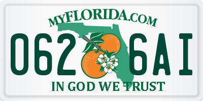 FL license plate 0626AI