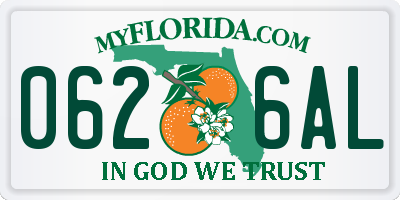 FL license plate 0626AL