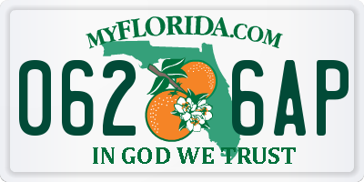 FL license plate 0626AP