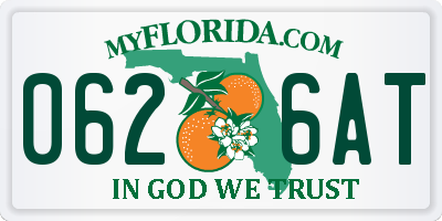 FL license plate 0626AT