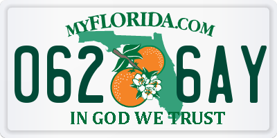 FL license plate 0626AY