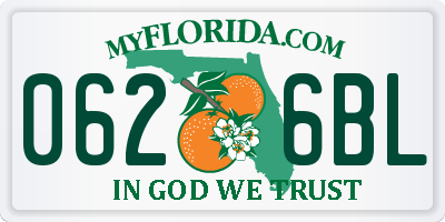 FL license plate 0626BL