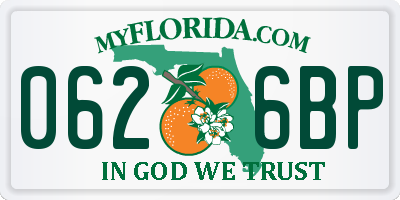 FL license plate 0626BP