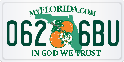 FL license plate 0626BU