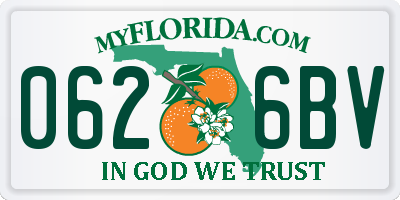 FL license plate 0626BV