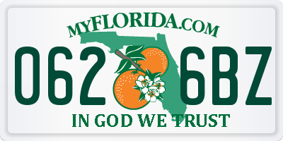 FL license plate 0626BZ