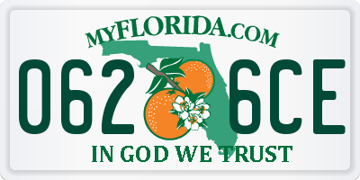 FL license plate 0626CE