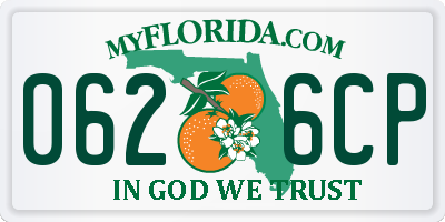 FL license plate 0626CP
