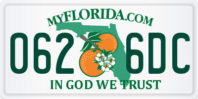 FL license plate 0626DC