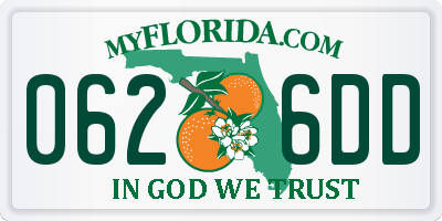 FL license plate 0626DD