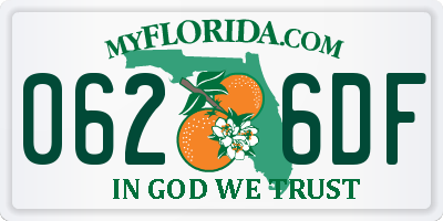 FL license plate 0626DF