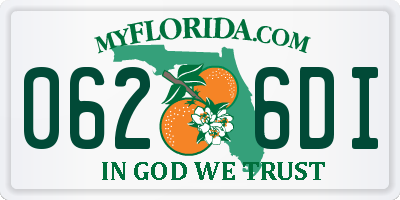 FL license plate 0626DI