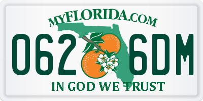FL license plate 0626DM