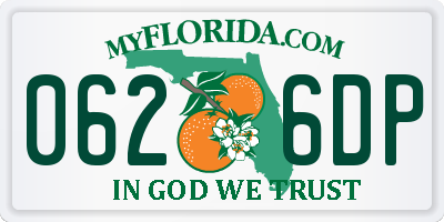 FL license plate 0626DP