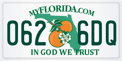 FL license plate 0626DQ