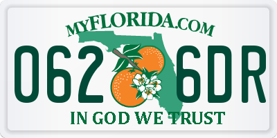 FL license plate 0626DR