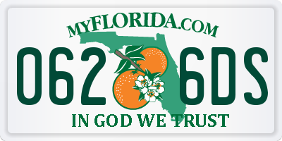 FL license plate 0626DS