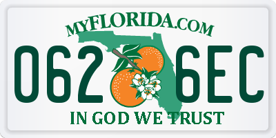 FL license plate 0626EC