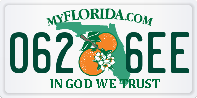 FL license plate 0626EE
