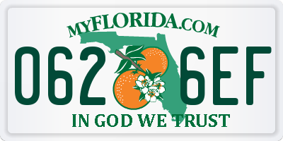 FL license plate 0626EF