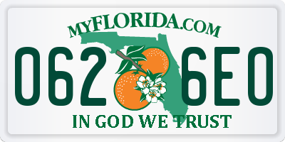 FL license plate 0626EO