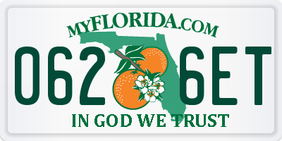 FL license plate 0626ET