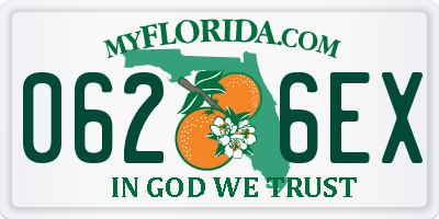 FL license plate 0626EX