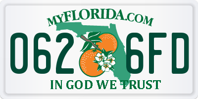 FL license plate 0626FD