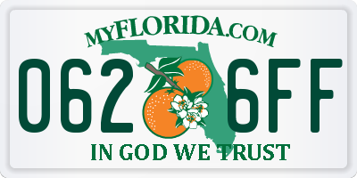FL license plate 0626FF